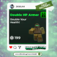 Double HP Armor - War Tycoon