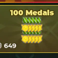100 Medals - War Tycoon